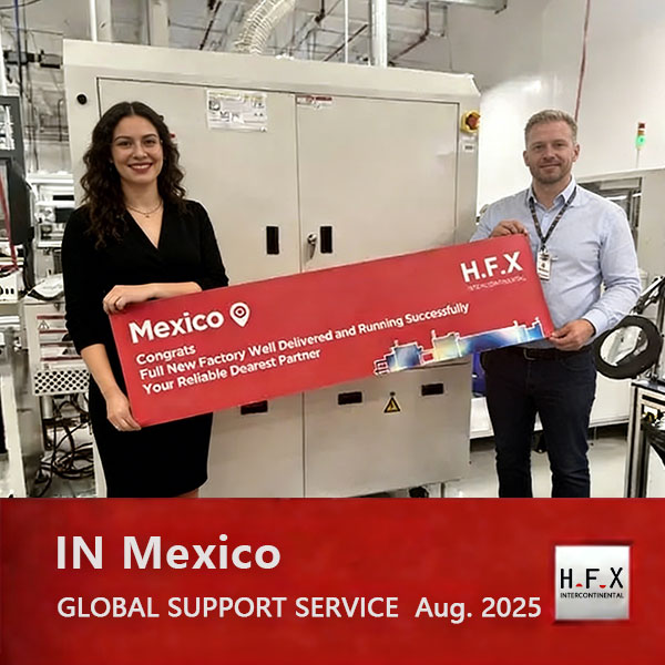 H.F.X Oversea Support for Vertical Curing Oven in Mexico